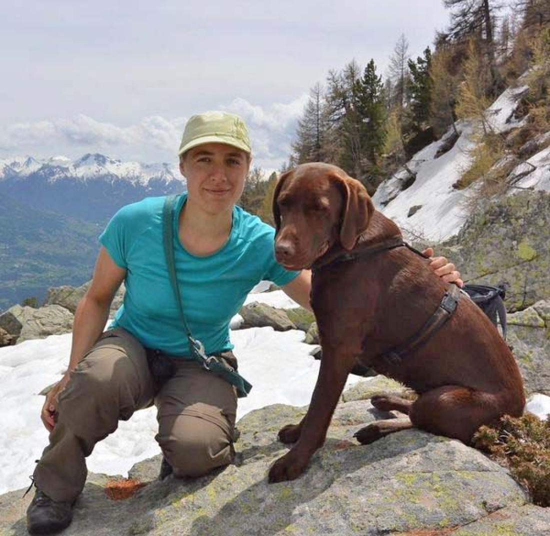 Lisa mit Hund