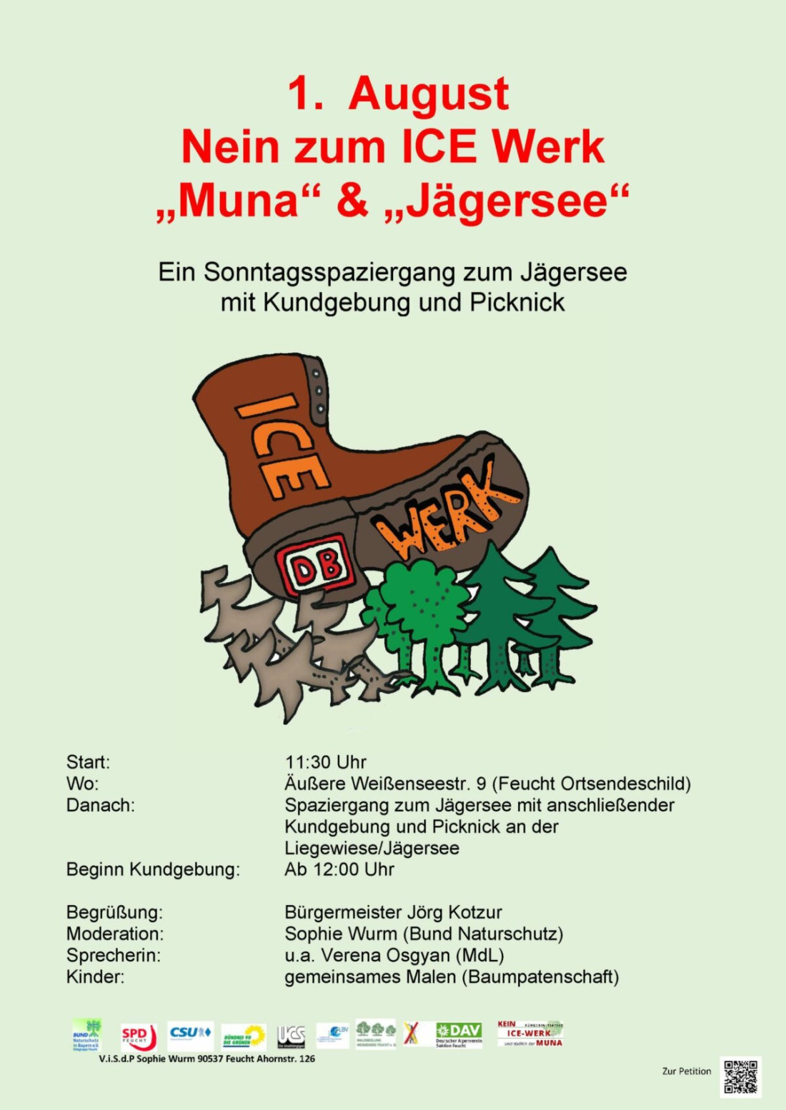 Picknick gegen das ICE-Werk