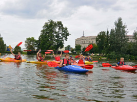 Ausfahrt mit den Kanus