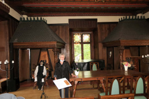Im Rittersaal von Schloss Schlettau