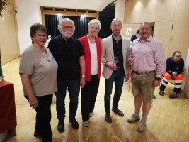 Gerlinde Kotzur, Ernst Klier, Inge Jabs, Sebastion Martin (Bgm. Crottendorf), Jörg Kotzur