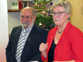 Jubilar Gottfried Döppl mit Inge Jabs