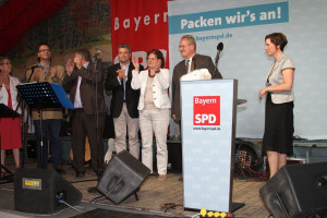 Gratulation nach der Rede