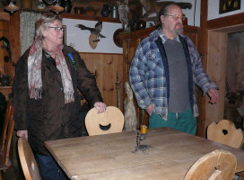 Christian Schnabel führt durch sein Privat-Museum