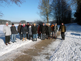 Wanderer am Kleinen Rothsee