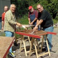 Vorbereitung der Plakatständer