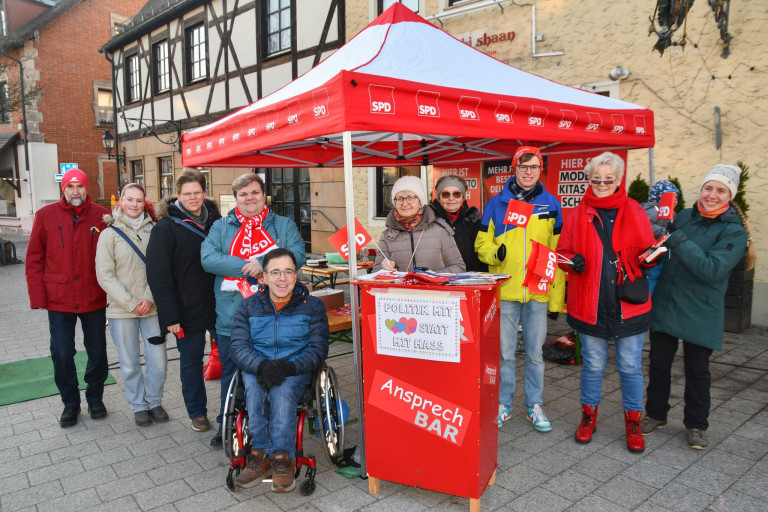 SPD auf dem Markt der Demokratie