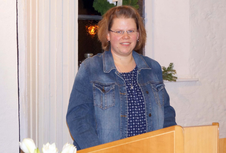 Ines Stelzer auf der Jahresschlusssitzung