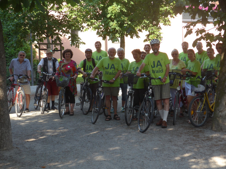 2015-07 Stadtradeln für "Ja zum Wald"